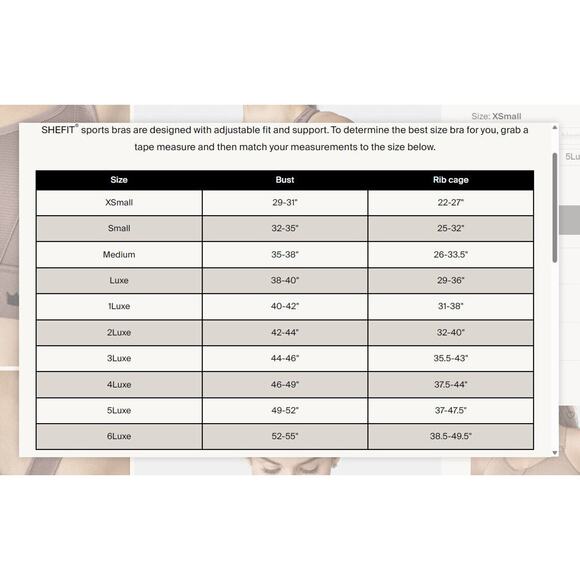 Shefit Ultimate Sports Bra High Impact Rose Taupe Front Zip Adjustable Small - Picture 10 of 10